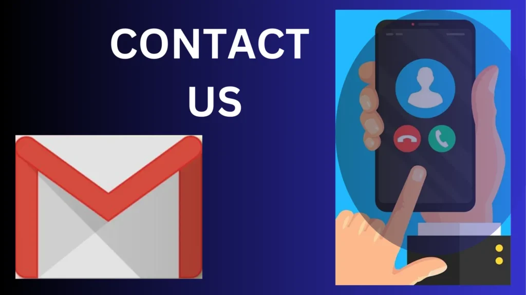 "Contact Us page representing communication options via email and phone."