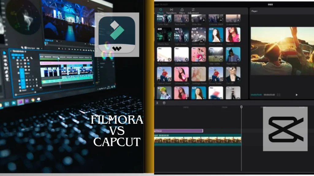 Filmora video editor versus capcut video editor.