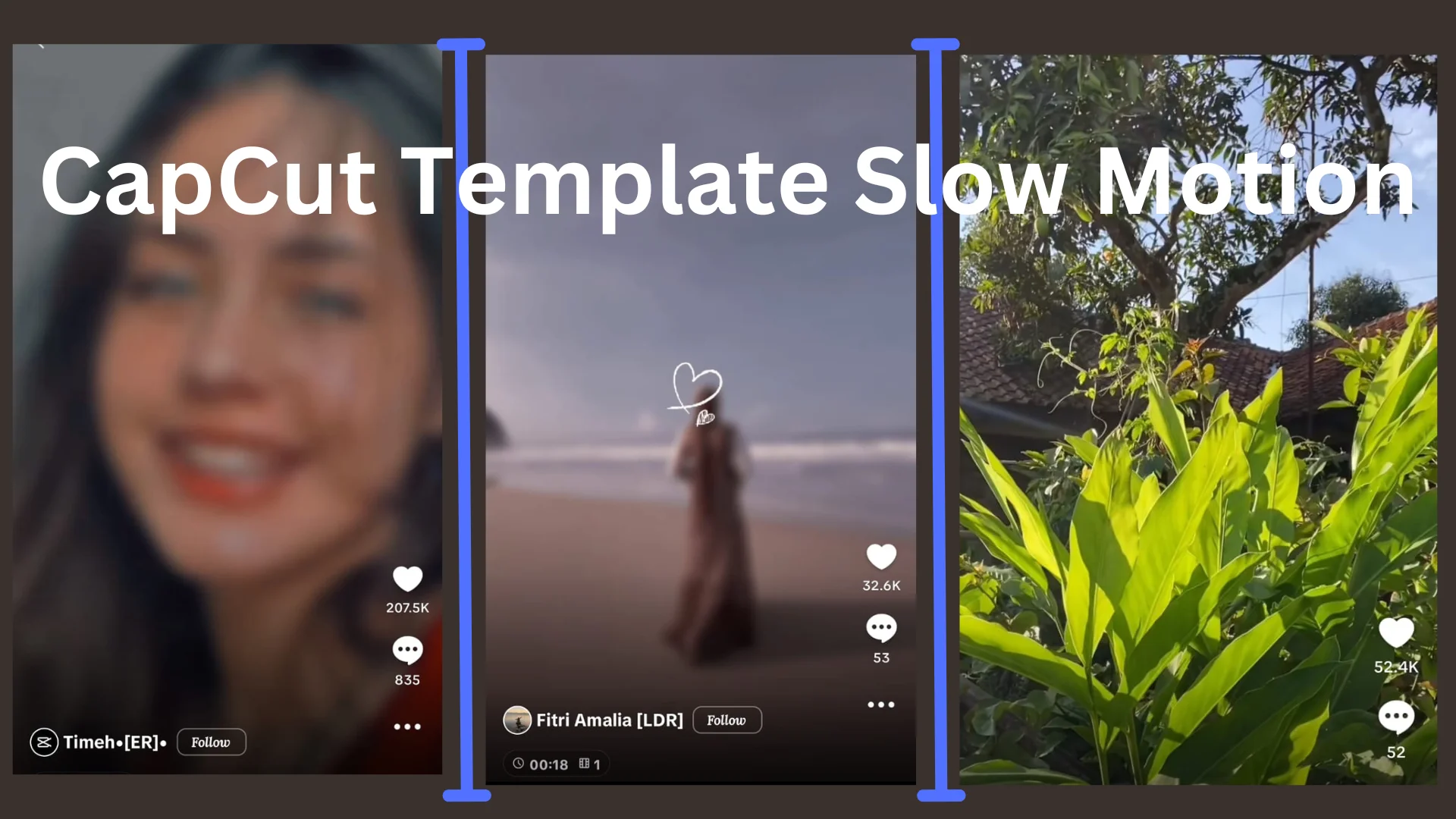 CapCut template of slowmotion.