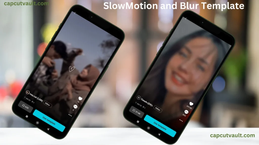 Slowmotion and blur template of capcut 