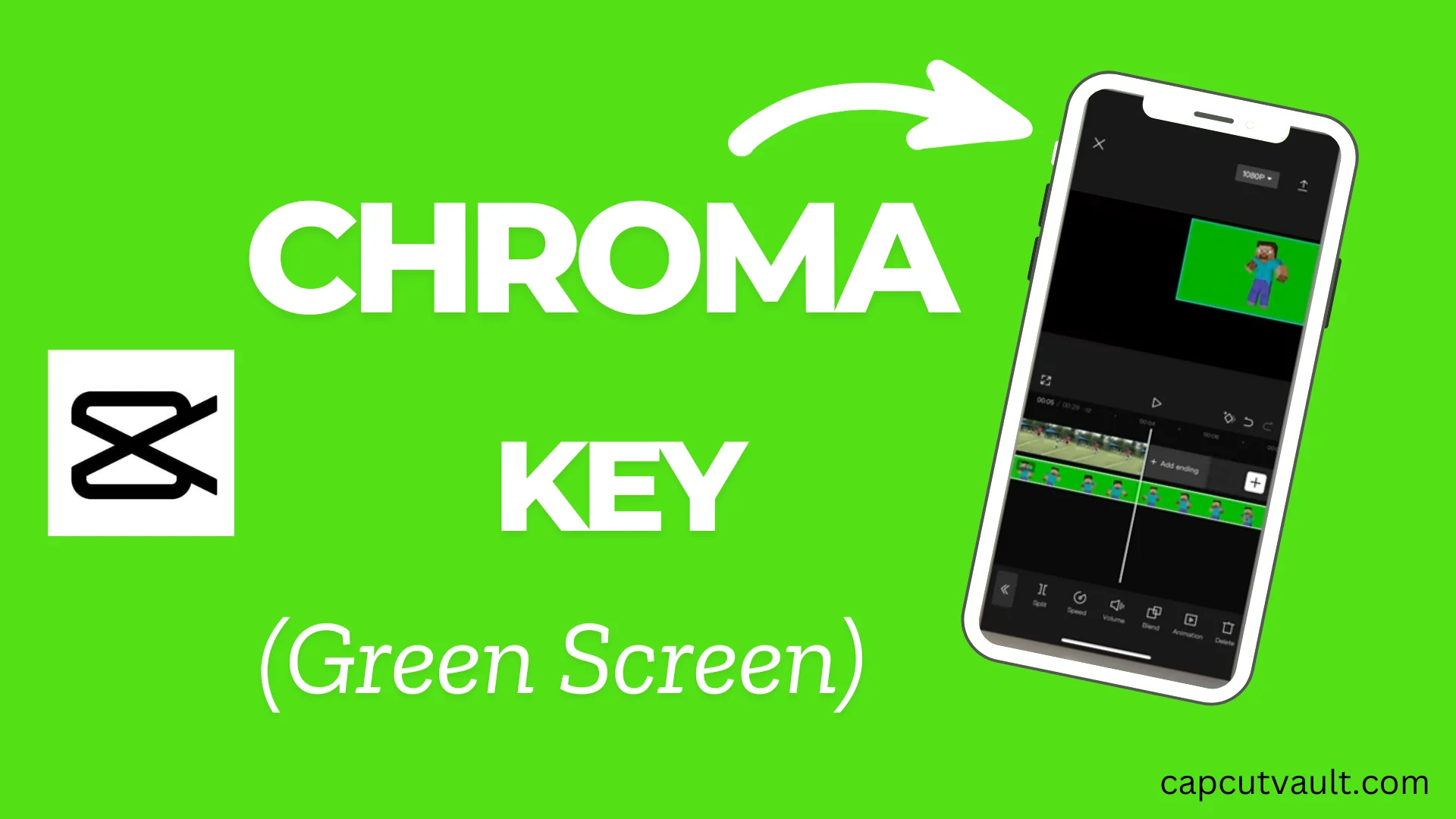 Chroma Key (Green Screen) feature in CapCut.